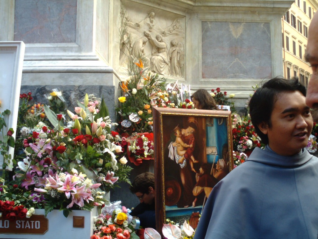 Festa dell''Immacolata a P.za Di Spagna (Roma)